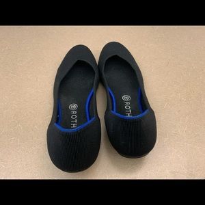 Rothy’s “Black Solid-The Flat” women’s size 11.5
